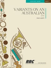 Variants on an Australian Song Concert Band sheet music cover